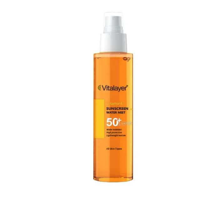 اسپری ضد آفتاب دو فاز ویتالیر با SPF50 دارای ویتامین سی حجم 150 میلی لیتر