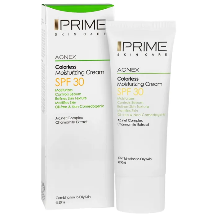 پرایم کرم مرطوب کننده بدون رنگ SPF30
