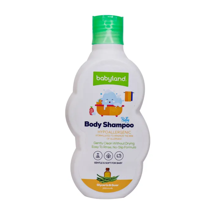 شامپو بدن کودک بی بی لند حاوی گلیسیرین و گوار 200ml