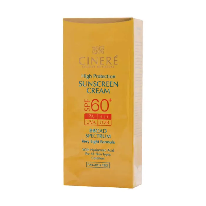سینره کرم ضد آفتاب SPF60 انواع پوست
