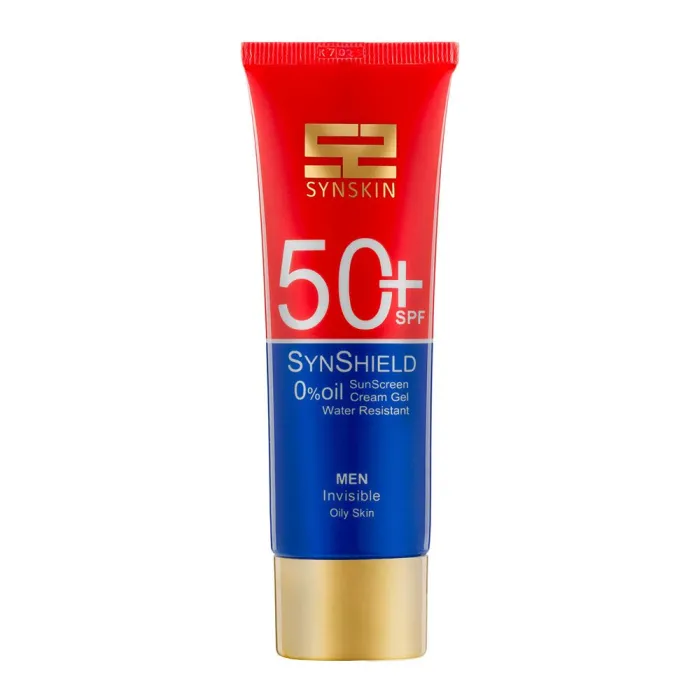 کرم ژل ضد آفتاب ساین اسکین مدل Synshield با SPF50 مناسب پوست چرب آقایان حجم 50 میلی لیتر