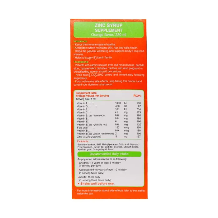 abian pharmed liqo zinc syrup 250