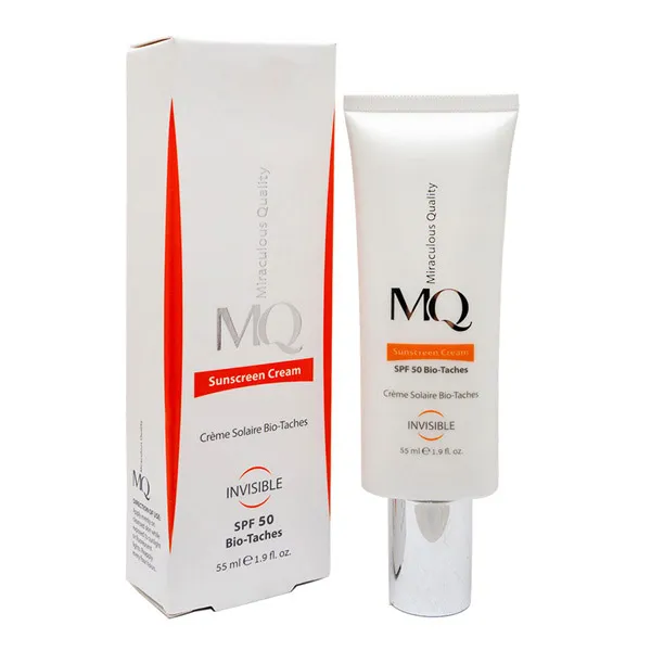 کرم ضدآفتاب وروشن کننده وبی رنگ spf50 ام کیو