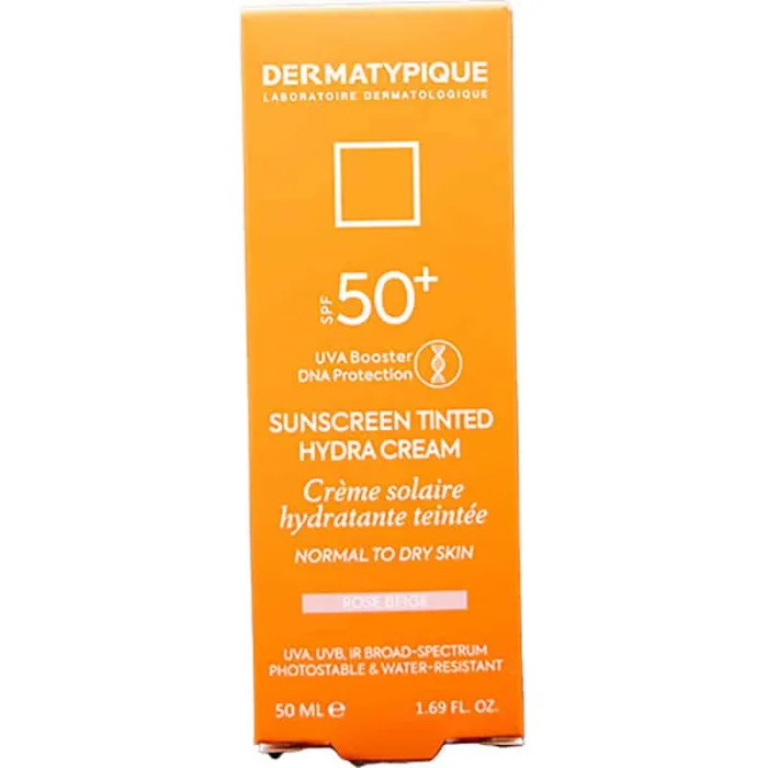 ضدآفتاب رنگی پوست خشک درماتیپیکspf50(رز بژ)