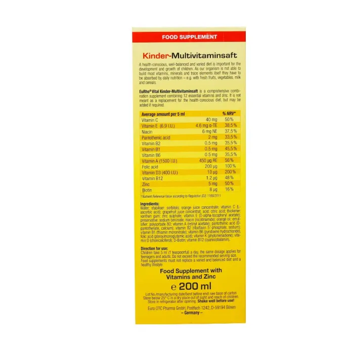 eurho vital new kinder multivitaminsaft