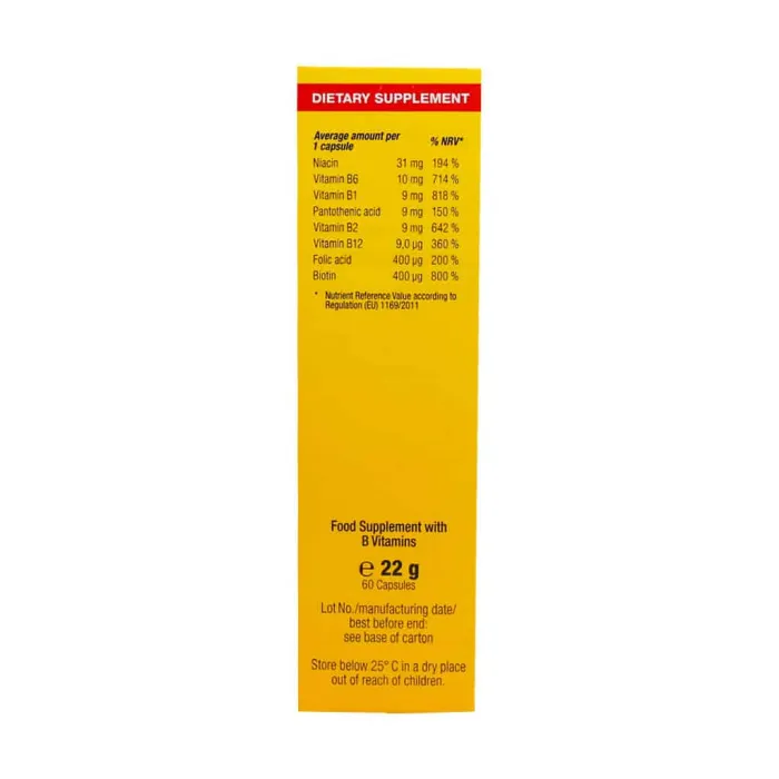 eurho vital vitamin b complex 60 cap