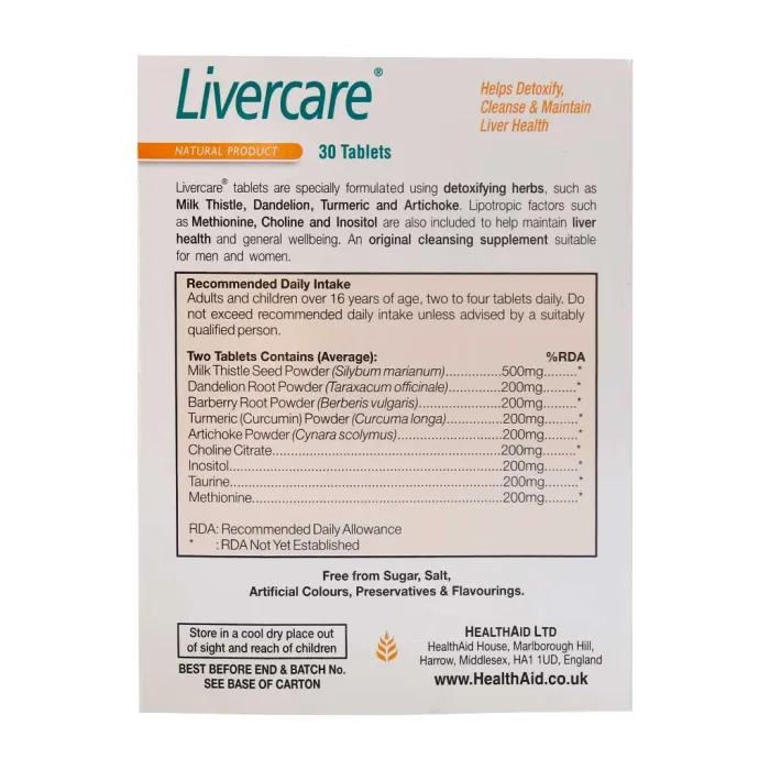 health aid livercare 30 tablets