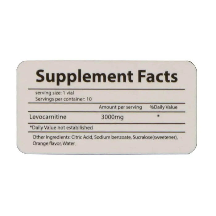 norm life l carnitine 10 vials