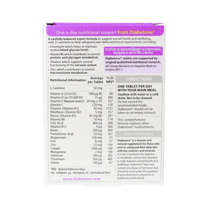 vitabiotics diabetone 30tabs 2