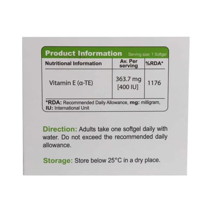 viva tune vitamine e 400 iu 30 softgels