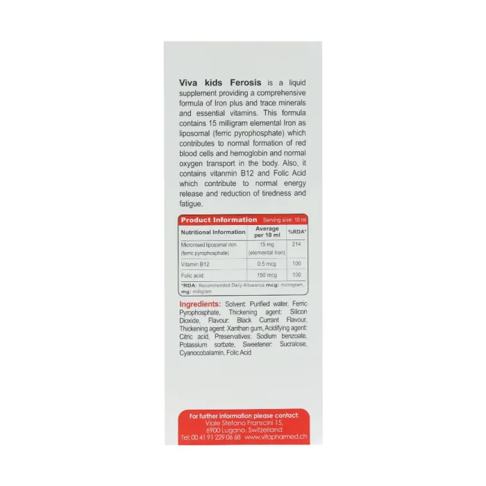 vivakids ferosis liposomal liquid